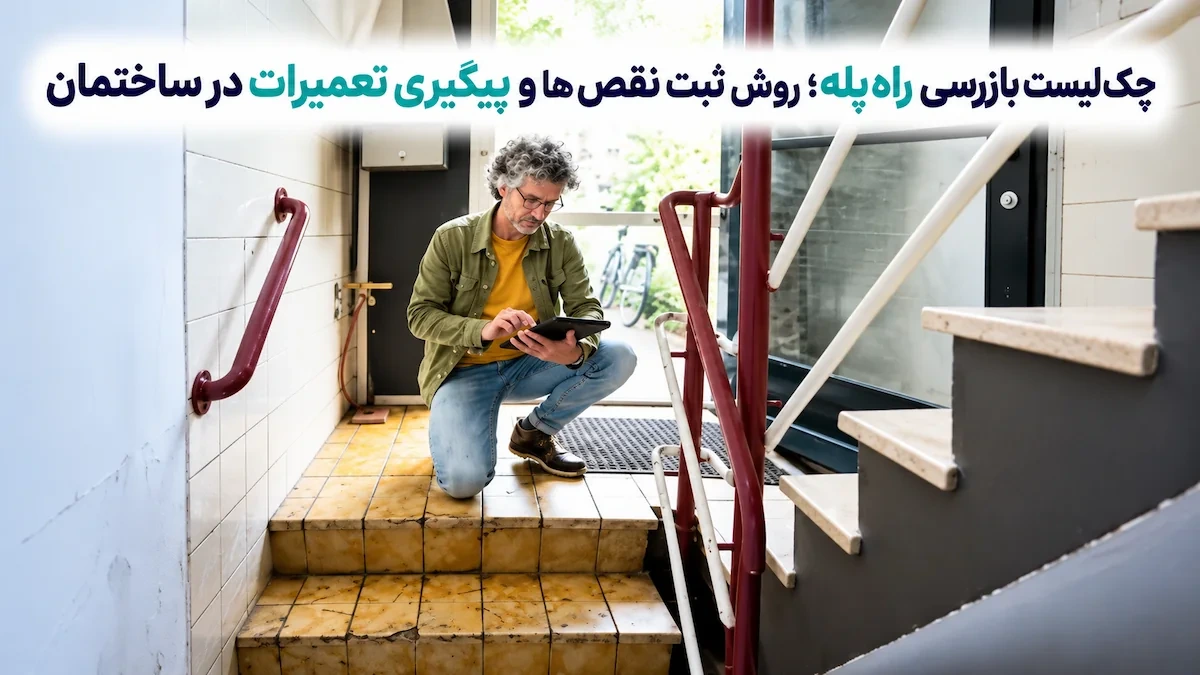 چک لیست بازرسی راه پله؛ روش ثبت نقص ها و پیگیری تعمیرات در ساختمان