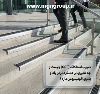 ضریب اصطکاک (COF) چیست و چه تأثیری بر عملکرد ترمز پله و پادری آلومینیومی دارد؟