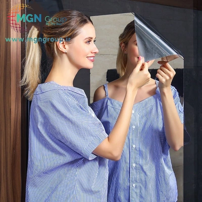 برچسب رفلکس شیشه مدل آینه ای