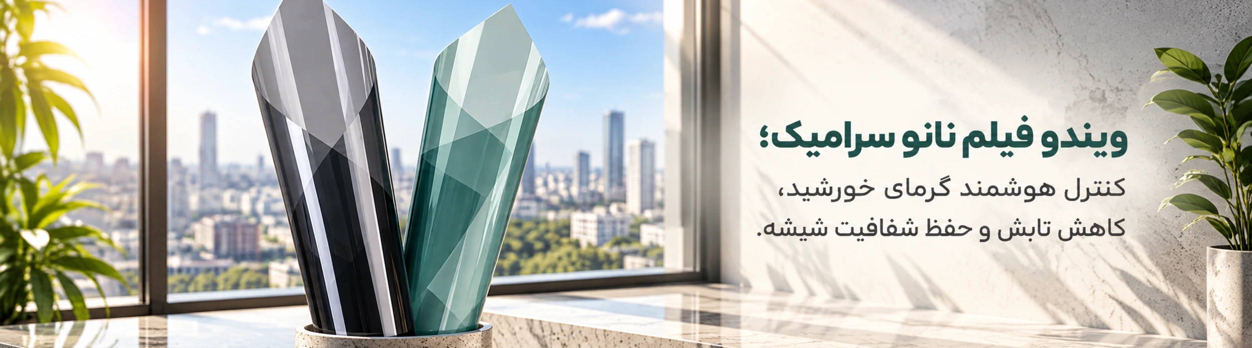 ویندو فیلم حرارتی نانو سرامیکی متریال آمریکا
